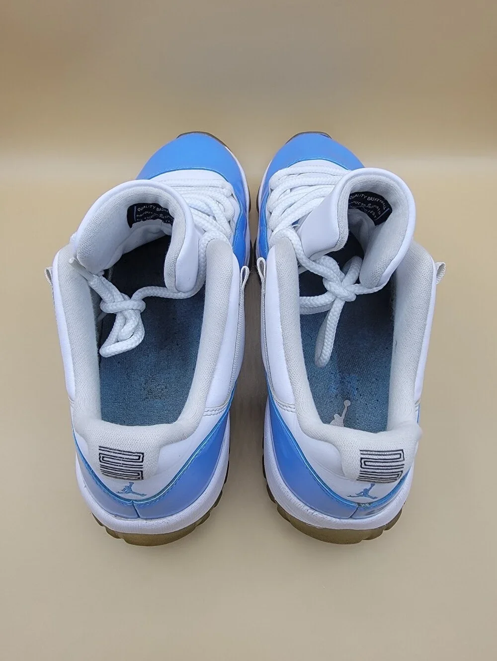 2016 Nike Air Jordan 11 Low Retro UNC Blue University White Men's Size 11